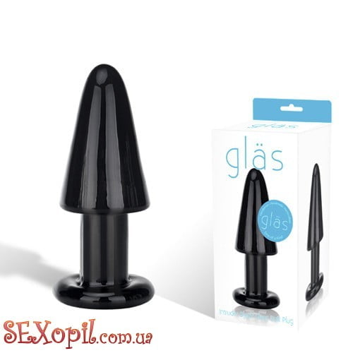 (GLAS-31) Черная анальная втулка INTRUDER BLACK GLASS (GLAS-31) Черная анальная втулка INTRUDER BLACK GLASS