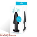 (GLAS-31) Чорна анальна втулка INTRUDER BLACK GLASS - Зображення 3