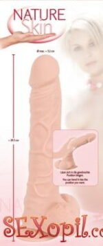 (o532827) Фалоімітатор Nature Skin Large Bendable Dildo - Зображення 4
