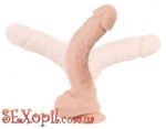 (o532827) Фалоімітатор Nature Skin Large Bendable Dildo - Зображення 7