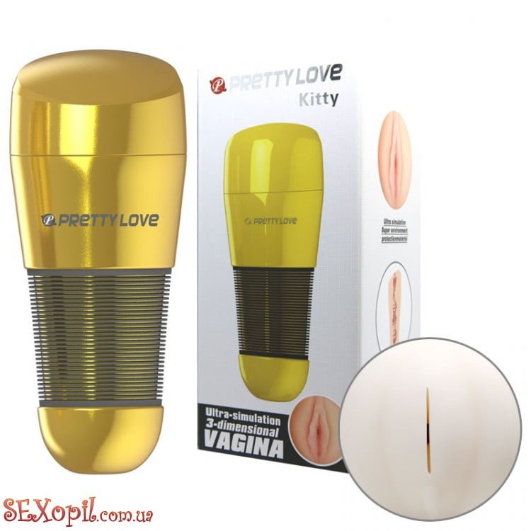 (BM0199) Мастурбатор анус Pretty Love Kitty Anus Masturbator Flesh Gold (BM0199) Мастурбатор анус Pretty Love Kitty Anus Masturbator Flesh Gold