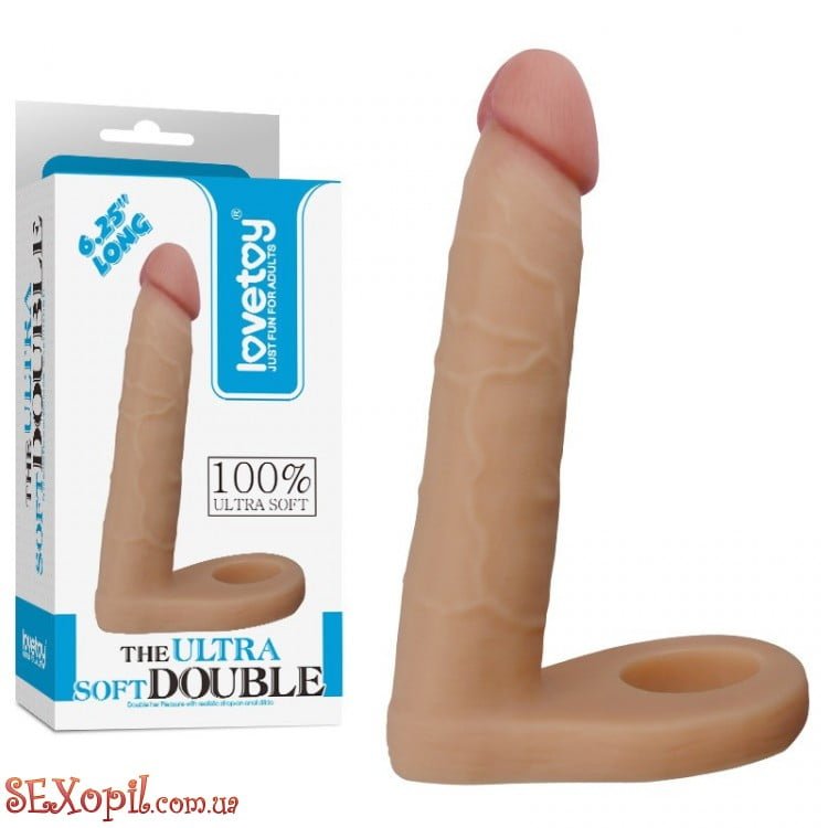 (LVTOY102) Анальный пенис-насадка LoveToy Ultra Soft Double (LVTOY102) Анальный пенис-насадка LoveToy Ultra Soft Double