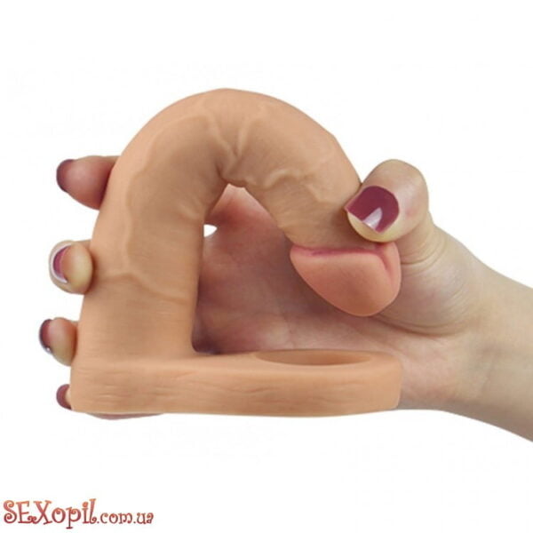 (LVTOY102) Анальний пеніс-насадка LoveToy Ultra Soft Double - Зображення 4
