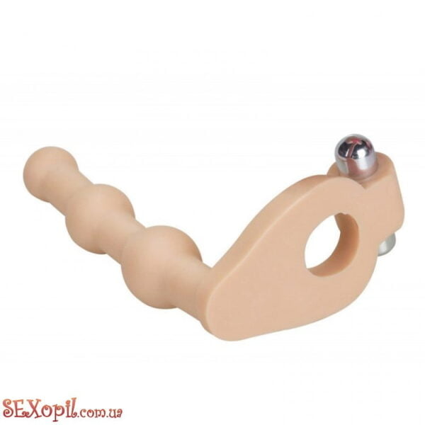 (LVTOY294) Анальна насадка з кульками та вібратором LoveToy Ultra Soft Double - Зображення 6