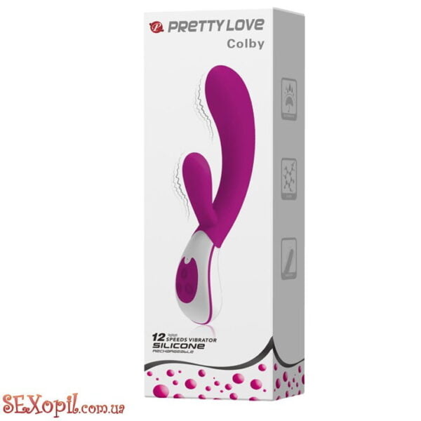 (BI0376) Hi-tech вібратор - Pretty Love Colby Vibrator Purple - Зображення 8