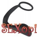 (o516724) Стимулятор простати з ерекційним кільцем Black Velvets Ring & Plug