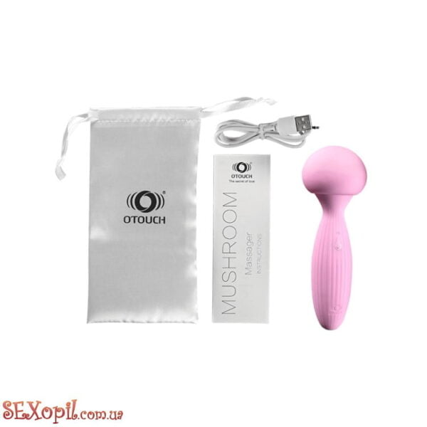 (6119000001) Вібратор Otouch Mushroom Pink Massager - Зображення 4