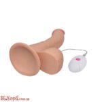 (LVTOY374) Реалістичний вібратор із пультом The Ultra Soft Dude 8.8 long на присосці - Зображення 6