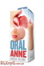 (T330687) Мастурбатор реалістичний ротик з язиком X5 MEN ORAL ANNE - Зображення 3