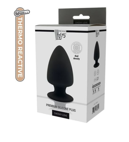 36063_0 (DT21603) Анальна пробка PREMIUM SILICONE PLUG L BLACK - Зображення 1
