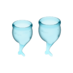 Satisfyer - Менструальні чаші SATISFYER FEEL SECURE MENSTRUAL CUP LIGHT BLUE (T360902) - Зображення 2