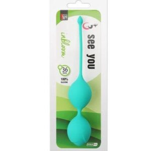(DT21230) Вагінальні кульки SEE YOU IN BLOOM DUO BALLS 36MM