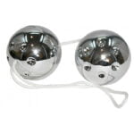 (d0261) Вагінальні кульки Duo-Balls сріблястого кольору - Зображення 2
