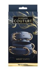 Окови BONDAGE COUTURE WRIST CUFF BLUE (T280804)
