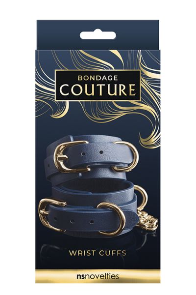 T280804-1 Окови BONDAGE COUTURE WRIST CUFF BLUE (T280804) - Зображення 1