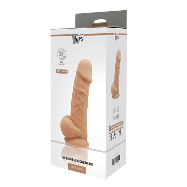 119535-1 Dream toys - Фалоімітатор Термоактивний REAL LOVE 8.5, Flash (DT21559) - Зображення 1