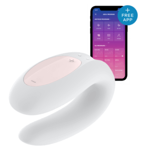 Satisfyer - Вібромасажер для пар SATISFYER DOUBLE JOY WHITE (T360117)