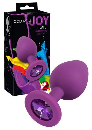 61325171600000 Анальна пробка - Colorful Joy Jewel Purple Plug Medium(517160) - Зображення 1