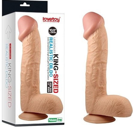 product_542855e39328161f9a Фалоімітатор - Legendary King Sized Realistic Dildo 10.5" (LVTOY193) - Зображення 1