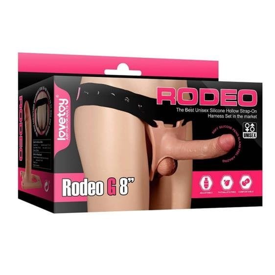 product_549845f229c7d2f94c Страпон - Rodeo G 8'' Flesh(LVTOY301) - Зображення 1