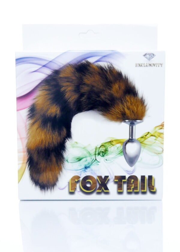 Анальна пробка з хвостиком - Fox Tail Brown(00085) - Зображення 2