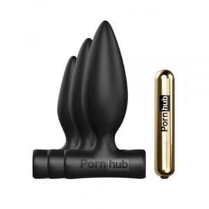 Набір анальних пробок з віброкулею Pornhub Anal Training Kit (PH95705)