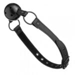 Кляп з екошкіри Loveshop BREATHABLE BALL GAG BLACK (F61406)