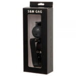 Кляп з екошкіри Loveshop BREATHABLE BALL GAG BLACK (F61406) - Зображення 2
