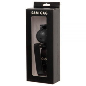 Кляп з екошкіри Loveshop BREATHABLE BALL GAG BLACK (F61406)