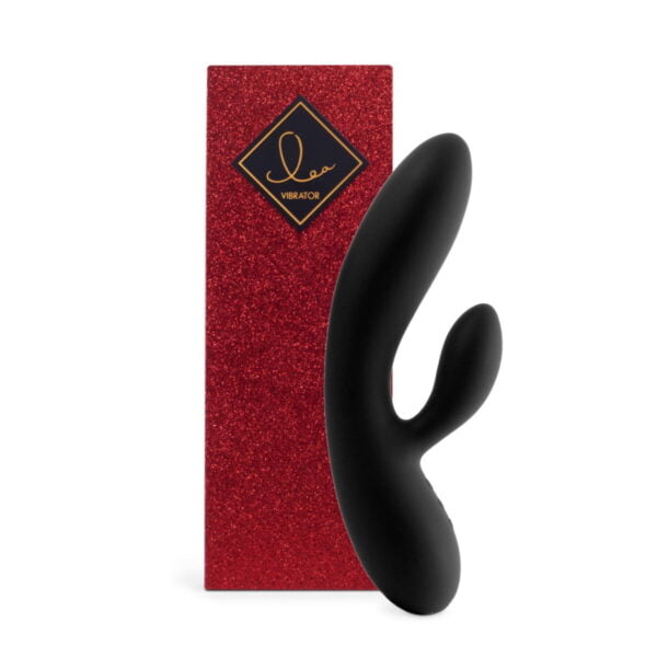 Гнучкий вібратор кролик із двома моторами FeelzToys Lea Rabbit Vibrator Black(SO4433) - Зображення 3