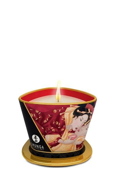 T274508 Масажна свічка MASSAGE CANDLE SPARKLING STRAWBERRY WINE, 170 мл (SO2513) - Зображення 1