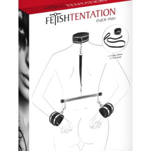 Фіксатор для рук та шиї з повідцем Fetish Tentation(SO4648)