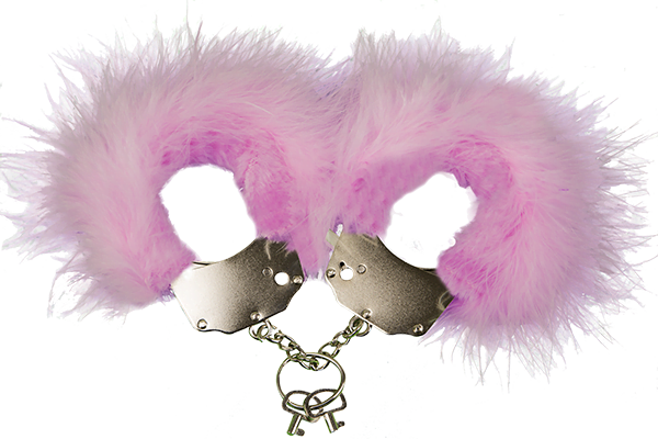 ad30301-56724518971763 Наручники металеві Adrien Lastic Handcuffs Pink з рожевим пухнастим оздобленням (AD30301) - Зображення 1