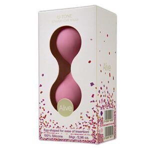 Вагінальні кульки Alive U-Tone Balls Pink, діаметр 3,5см, вага 77гр(AL40571)