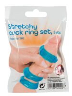 Кільця ерекційні - Stretchy Cock Ring Set, 3 шт. (536075)