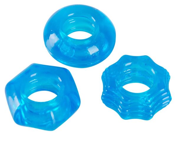 Кільця ерекційні - Stretchy Cock Ring Set, 3 шт. (536075) - Зображення 4