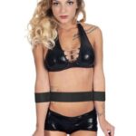 Фіксатор для талії та рук Fetish Tentation Waist and Wrist Straps з маскою на очі(SO3737)