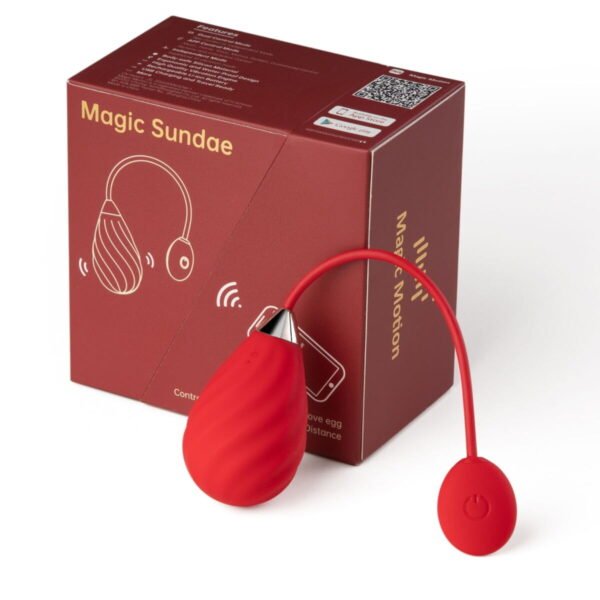 Смарт-віброяйце Magic Motion Sundae Red (SO4469) - Зображення 4