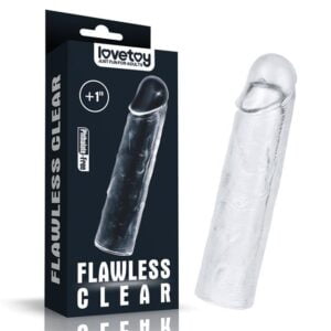 Насадка - Add 1''Flawless Clear Penis Sleeve Clear(LV TOY651)