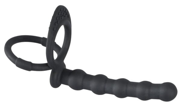 Насадка для подвійного проникнення - Black Velvets Cock & ball ring(533556) - Зображення 3