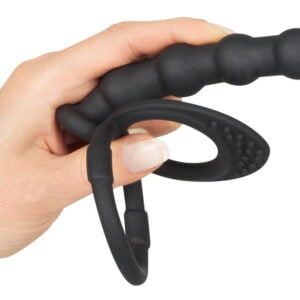 Насадка для подвійного проникнення - Black Velvets Cock & ball ring(533556)