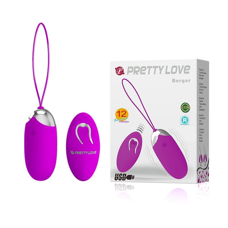 6603BI0513 (1) Віброяйце - Pretty Love Berger Vibrating Egg Purple(BI0513) - Зображення 1
