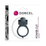 Ерекційне кільце Dorcel Power Clit Black V2 з вібрацією, з язичком зі щіточкою (MD1410) - Зображення 2