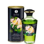 Органічне нагрівальне масло Shunga Aphrodisiac Warming Oil - Exotic green tea (100 мл) без цукру (SO2503)