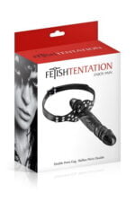 Кляп з подвійним фалоімітатором Fetish Tentation Double Penis Gag(SO3736)