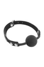 Класичний кляп із силіконовою кулькою Fetish Tentation Silicone Gag Ball Black(SO4038) - Зображення 2