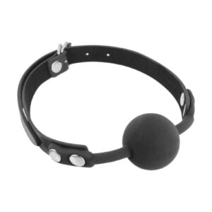 Класичний кляп із силіконовою кулькою Fetish Tentation Silicone Gag Ball Black(SO4038)