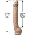 Фалоімітатор Doc Johnson Dick Rambone Cock White (у ПЕ пакеті!), Діаметр 6см, довжина 42см, ПВХ (SO4556) - Зображення 5