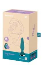 Анальна пробка з двома моторами та керуванням телефоном Satisfyer Plug-ilicious 1(T360156) Petrol - Зображення 2