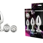 Набір анальних пробок Dream Toys GLEAMING LOVE SILVER PLUG SET DT21788